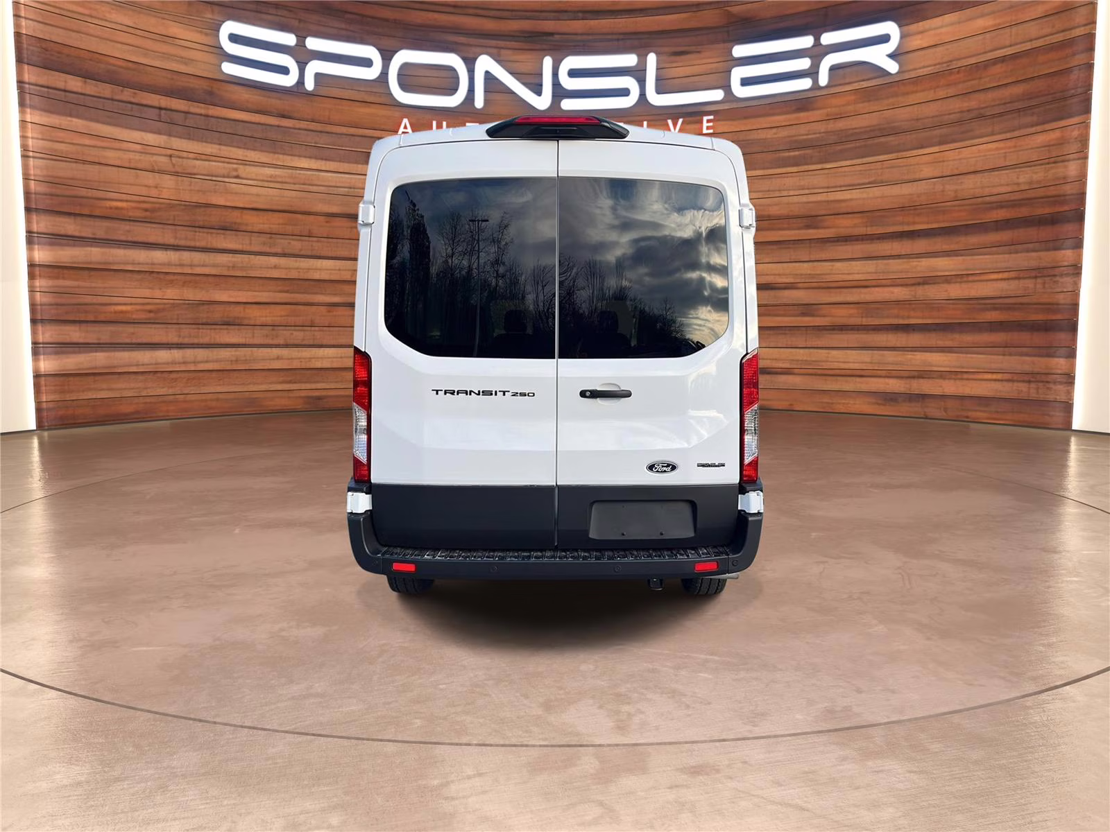 2026 Oxford White Ford Transit Cargo Van MED. ROOF, RWD RWD Van