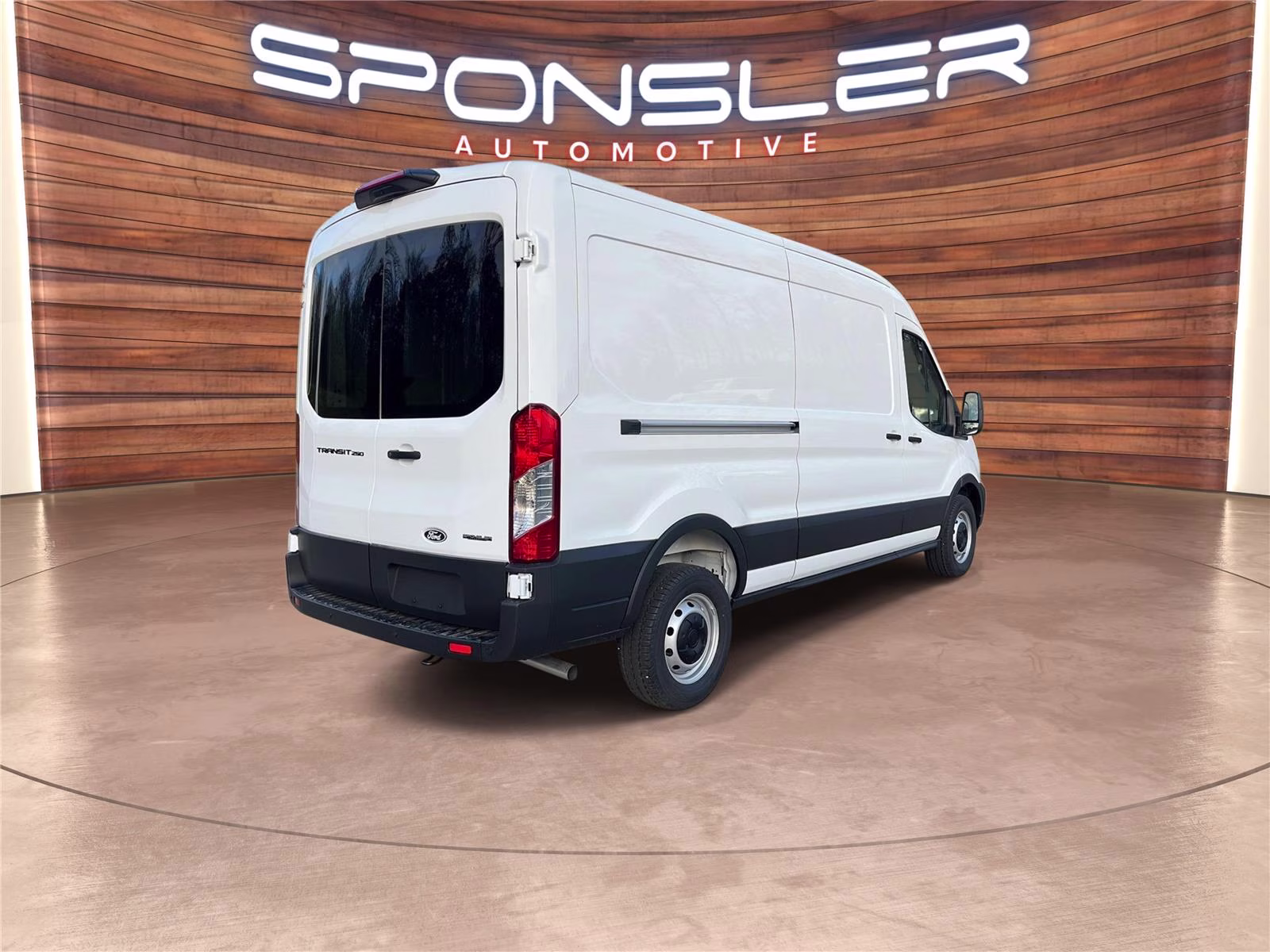 2026 Oxford White Ford Transit Cargo Van MED. ROOF, RWD RWD Van