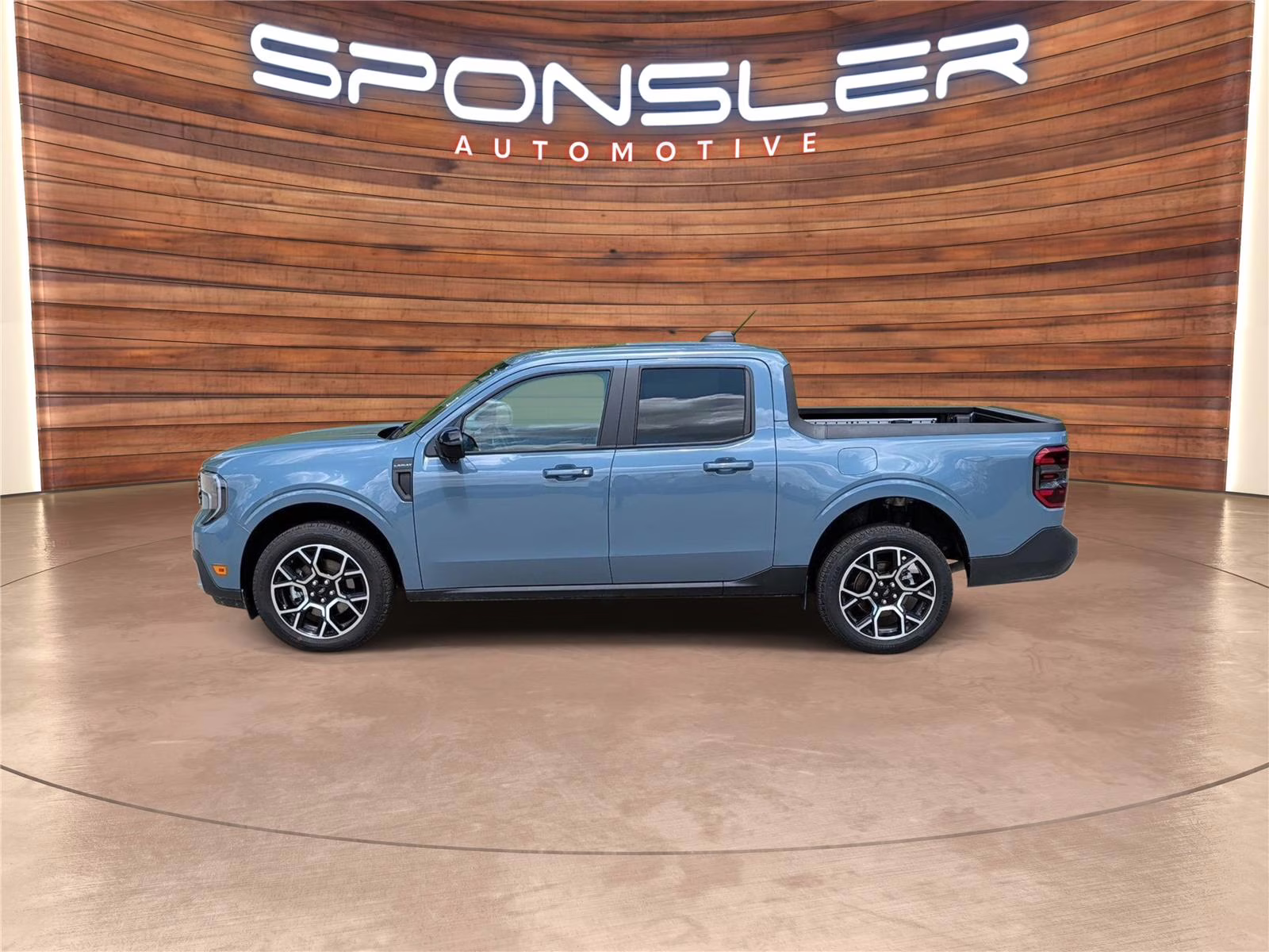 2025 Azure Gray Metallic Tri-Coat Ford Maverick LARIAT AWD Truck