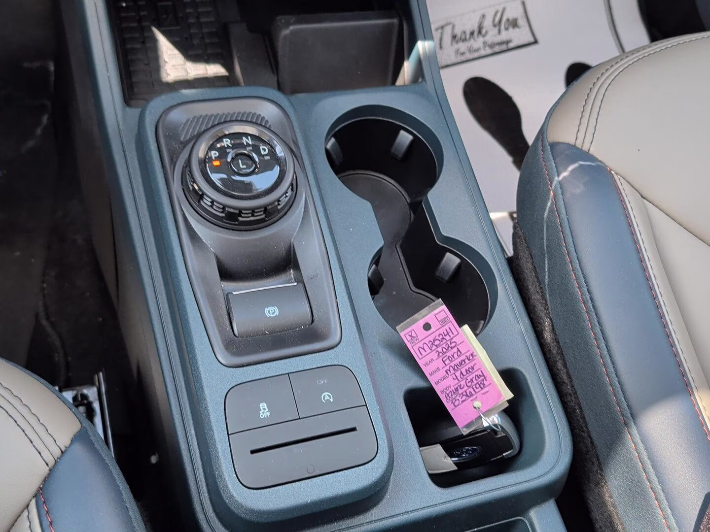 2025 Azure Gray Metallic Tri-Coat Ford Maverick LARIAT AWD Truck