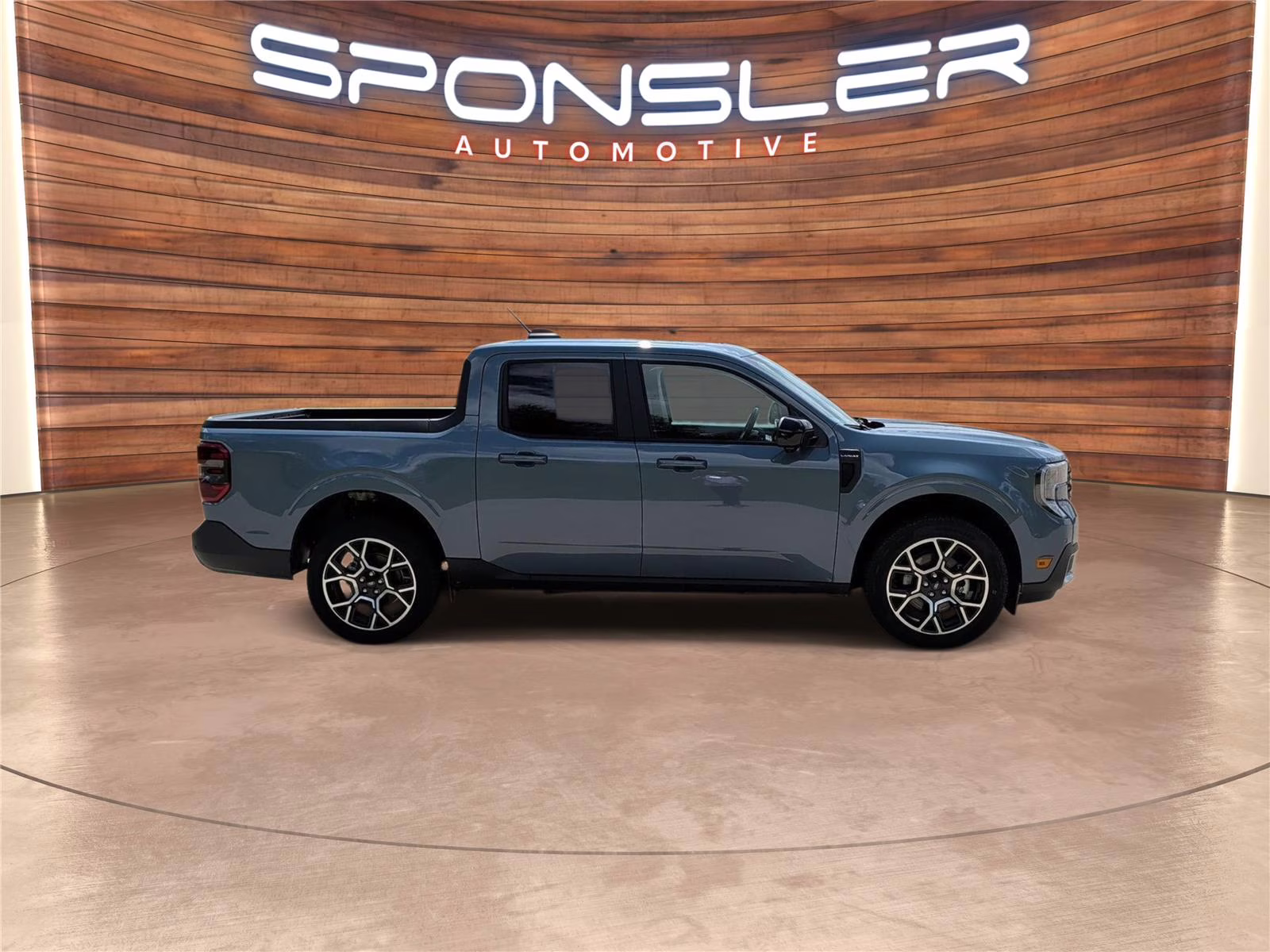 2025 Azure Gray Metallic Tri-Coat Ford Maverick LARIAT AWD Truck