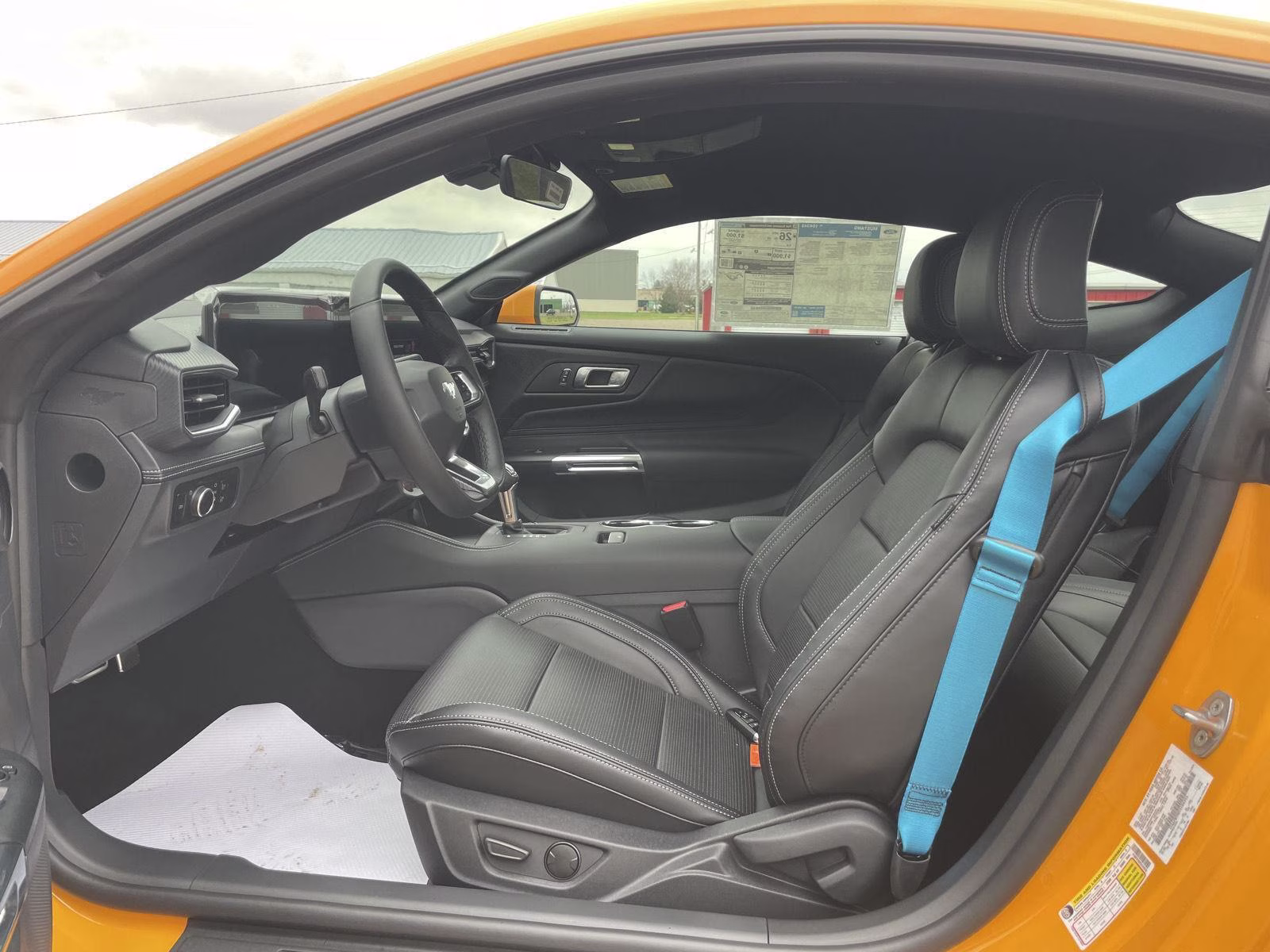 2026 Orange Fury Metallic Tri-Coat Ford Mustang EcoBoost RWD Fastback