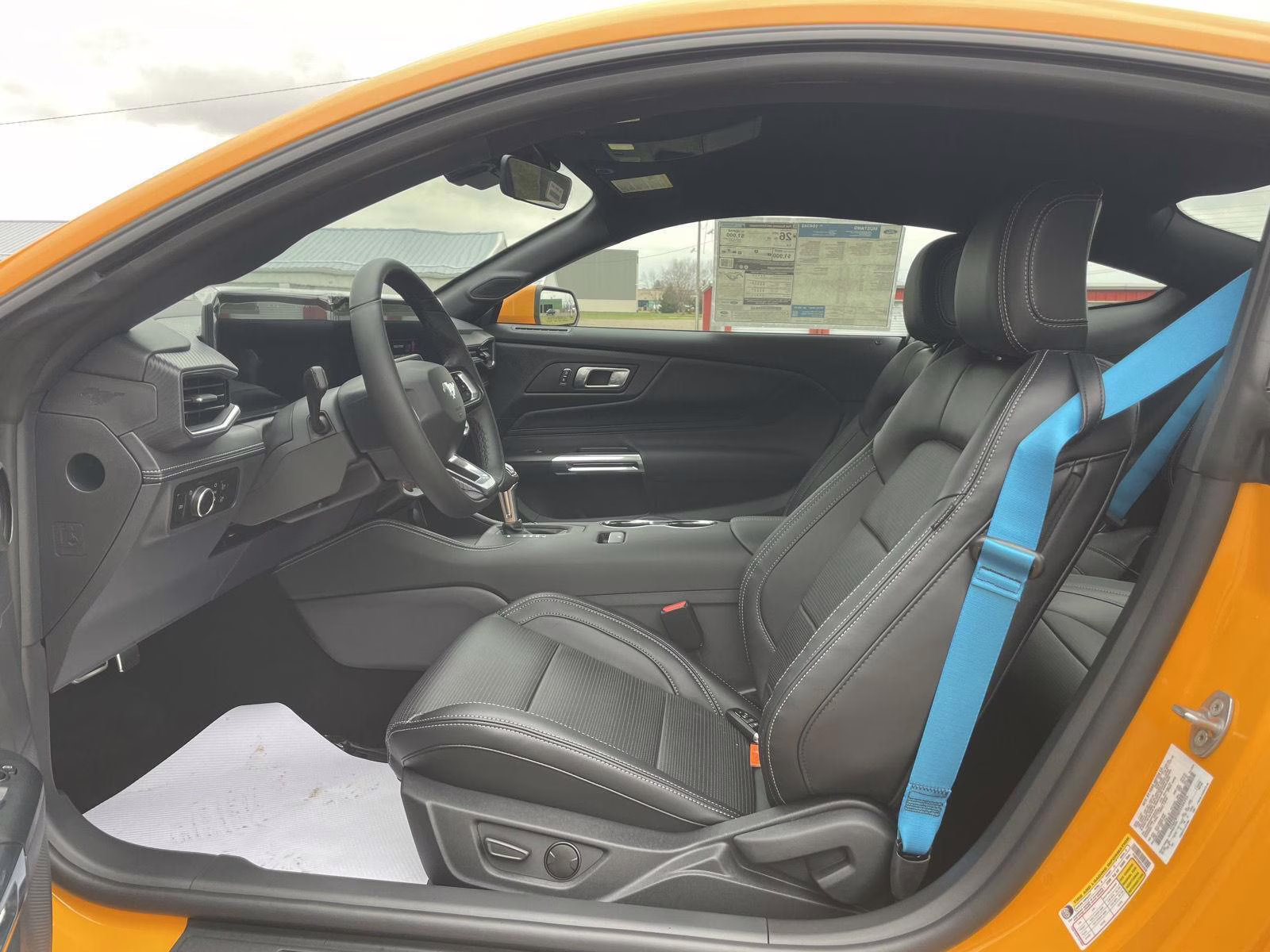 2026 Orange Fury Metallic Tri-Coat Ford Mustang EcoBoost RWD Fastback