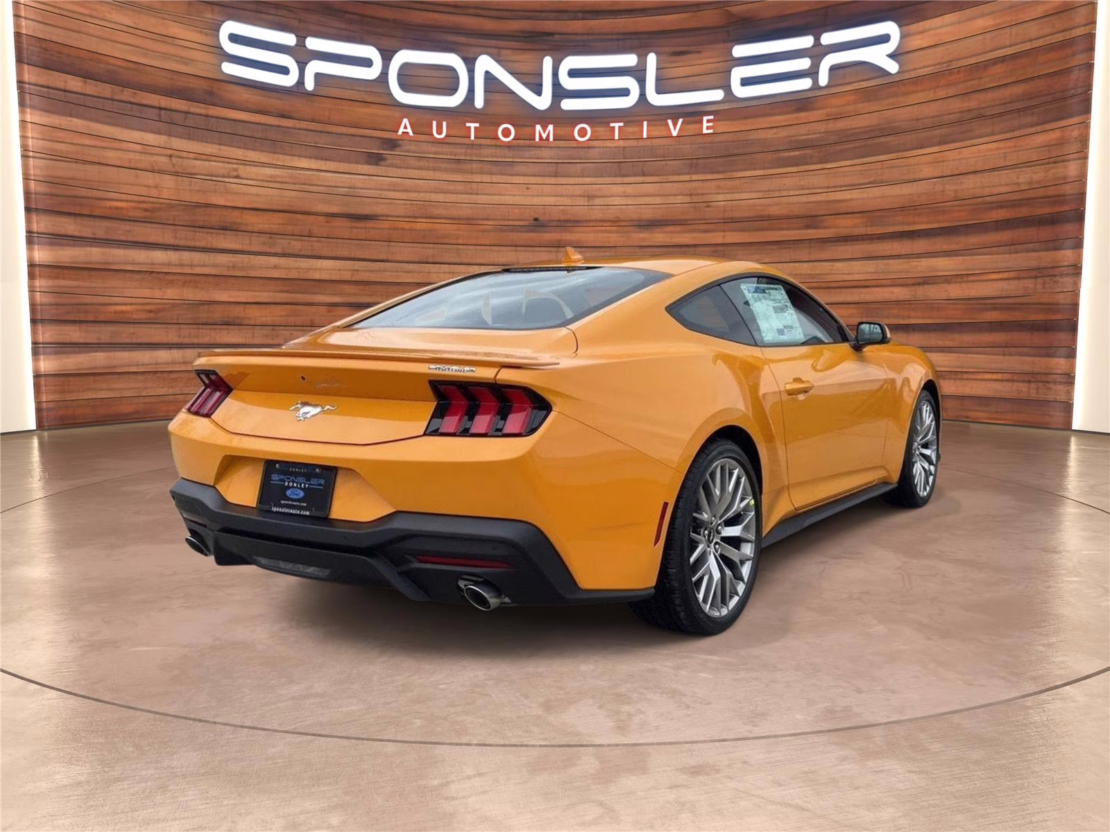 2026 Orange Fury Metallic Tri-Coat Ford Mustang EcoBoost RWD Fastback