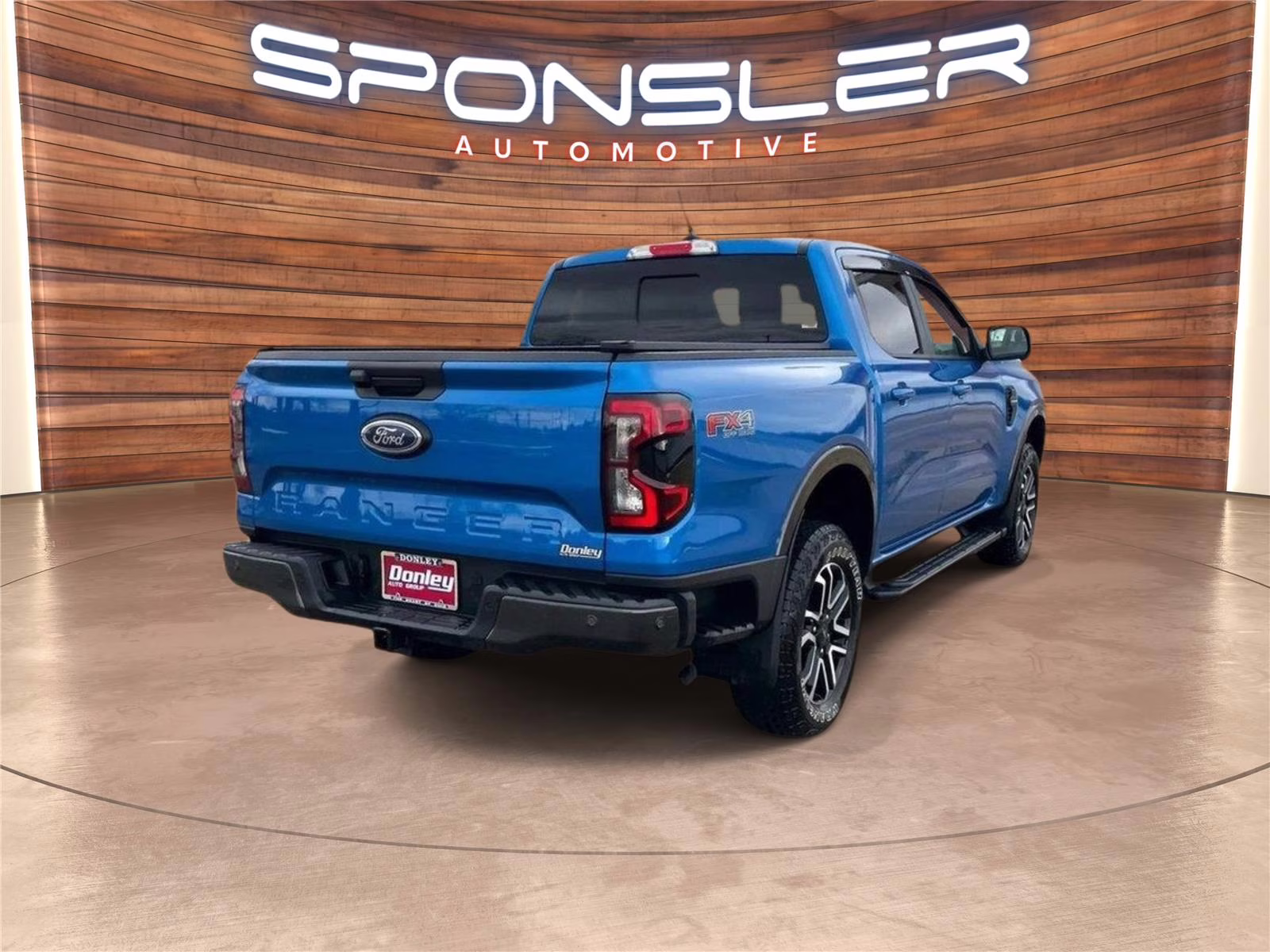 2024 Velocity Blue Ford Ranger LARIAT 4X4 Truck
