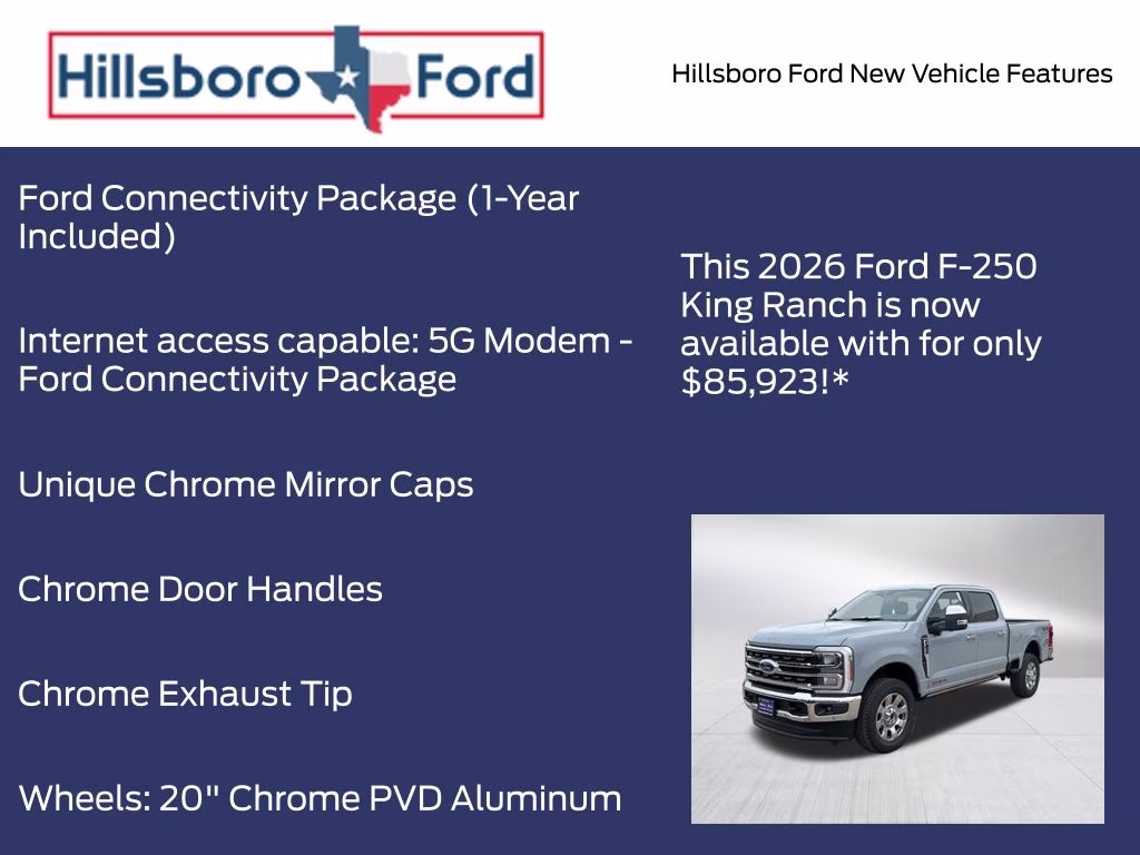2026 Glacier Gray Metallic Tri-Coat Ford Super Duty F-250 SRW King Ranch 4X4 Truck