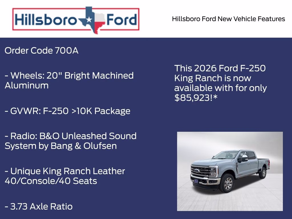 2026 Glacier Gray Metallic Tri-Coat Ford Super Duty F-250 SRW King Ranch 4X4 Truck