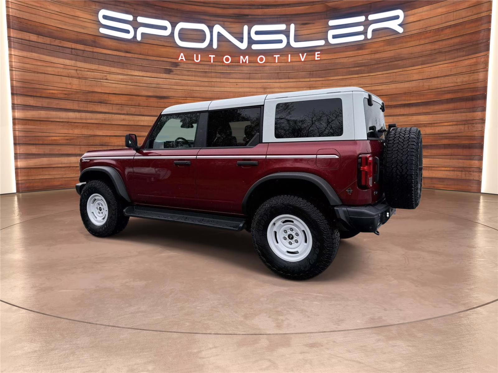 2025 Ruby Red Metallic Tinted Clearcoat Ford Bronco Heritage Edition 4X4 SUV