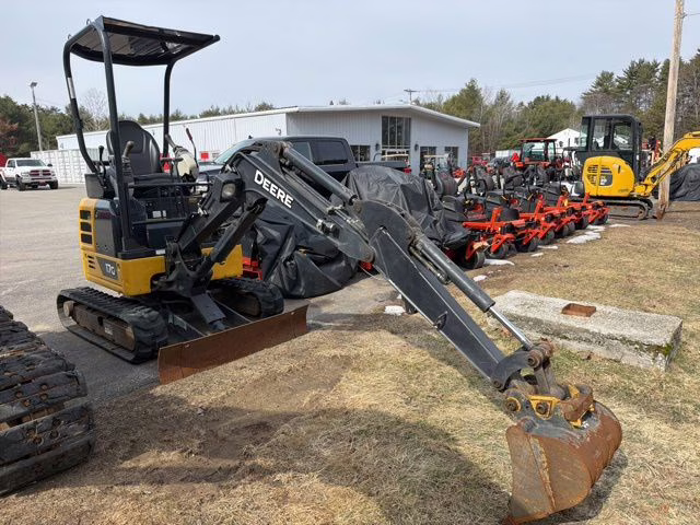 2022 Yellow John Deere 17G Mini Escavator
