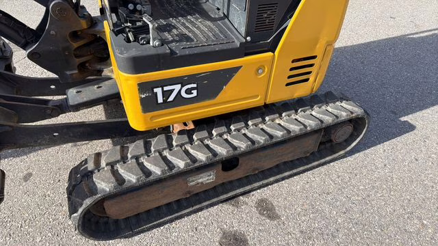 2022 Yellow John Deere 17G Mini Escavator