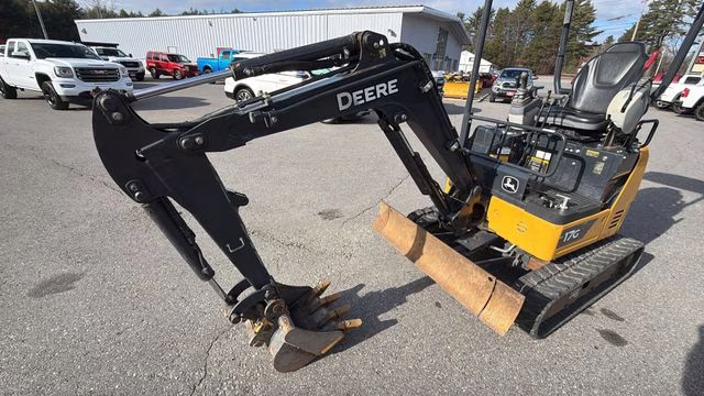 2022 Yellow John Deere 17G Mini Escavator