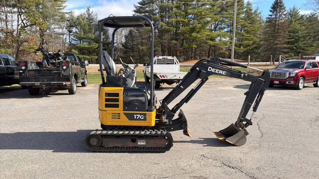 2022 Yellow John Deere 17G Mini Escavator