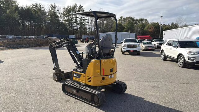 2022 Yellow John Deere 17G Mini Escavator