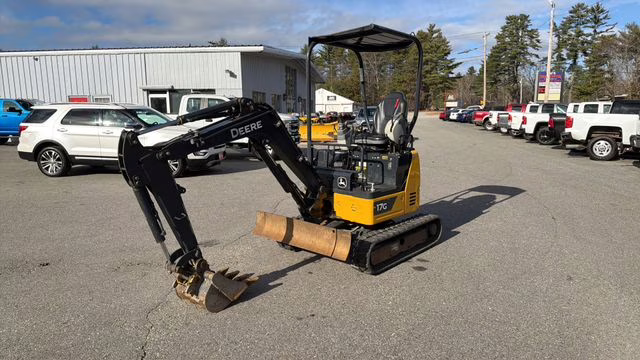 2022 Yellow John Deere 17G Mini Escavator