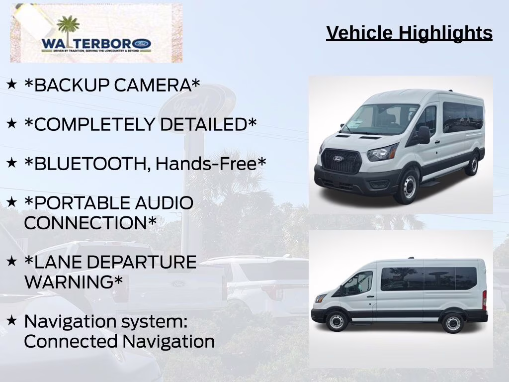 2026 Oxford White Ford Transit-350 XL RWD Crossover