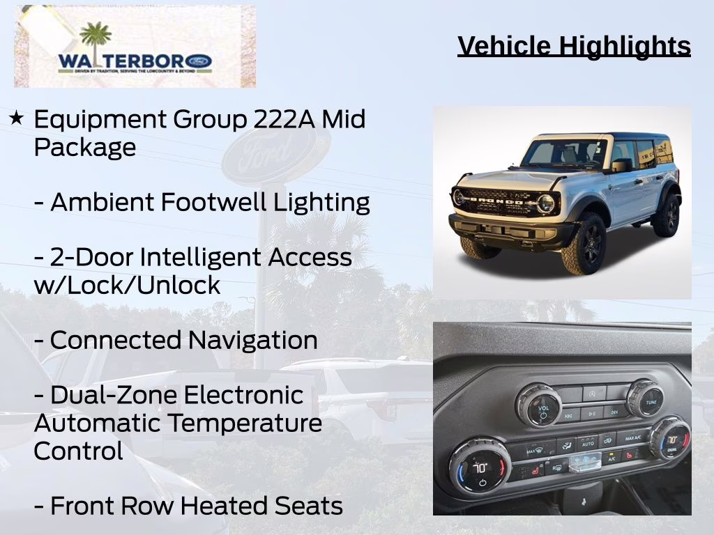 2025 Oxford White Ford Bronco Big Bend 4X4 SUV