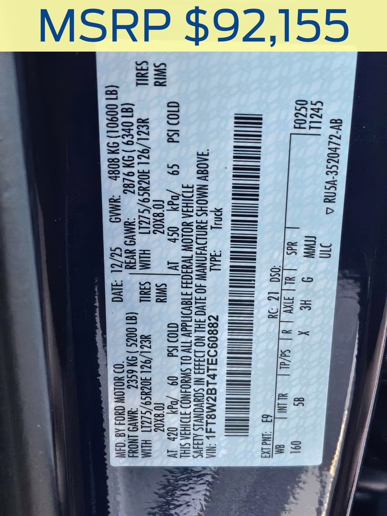 2026 Argon Blue Metallic Ford Super Duty F-250 SRW Lariat 4X4 Truck