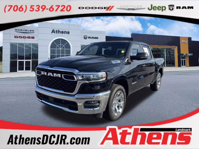 2025 Diamond Black Crystal Pearlcoat Ram 1500 Big Horn 4X4 Truck