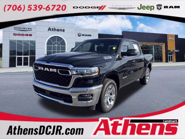 2025 Diamond Black Crystal Pearlcoat Ram 1500 Big Horn 4X4 Truck