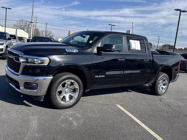 2025 Diamond Black Crystal Pearlcoat Ram 1500 Big Horn 4X4 Truck