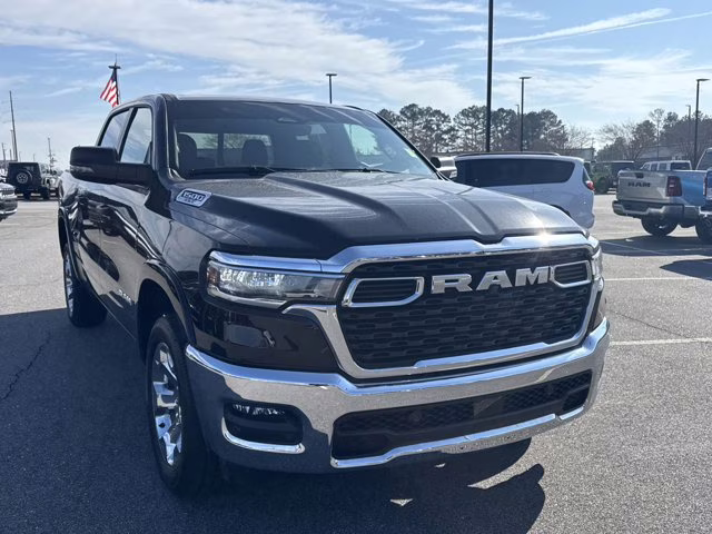 2025 Diamond Black Crystal Pearlcoat Ram 1500 Big Horn 4X4 Truck