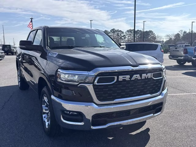 2025 Diamond Black Crystal Pearlcoat Ram 1500 Big Horn 4X4 Truck