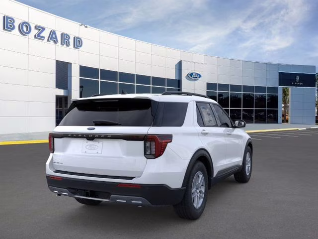 2026 Star White Metallic Tri-Coat Ford Explorer Active RWD SUV
