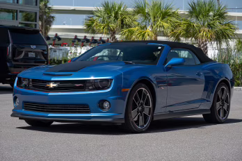 2013 Kinetic Blue Metallic Chevrolet Camaro SS Convertible "Hot Wheels Edition", 738 Actual Mi RWD Convertible