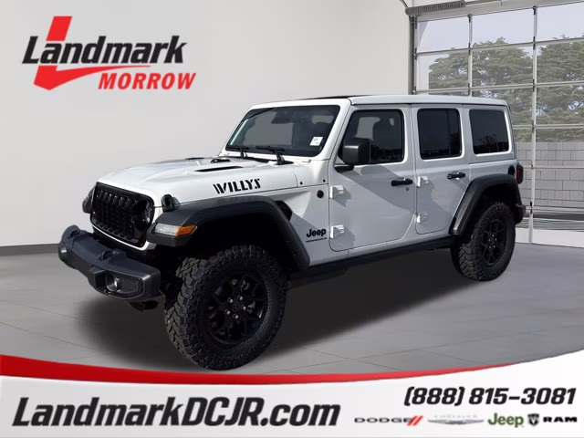 2026 Bright White Clearcoat Jeep Wrangler Willys 4X4 Convertible