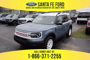 2025 Azure Gray Metallic Tri-Coat Ford Bronco Sport Heritage 4X4 SUV