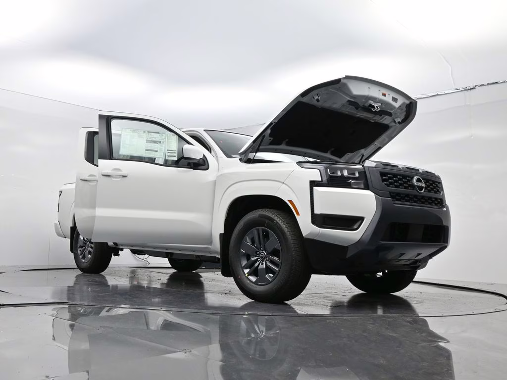 2026 Glacier White Nissan Frontier SV RWD Truck