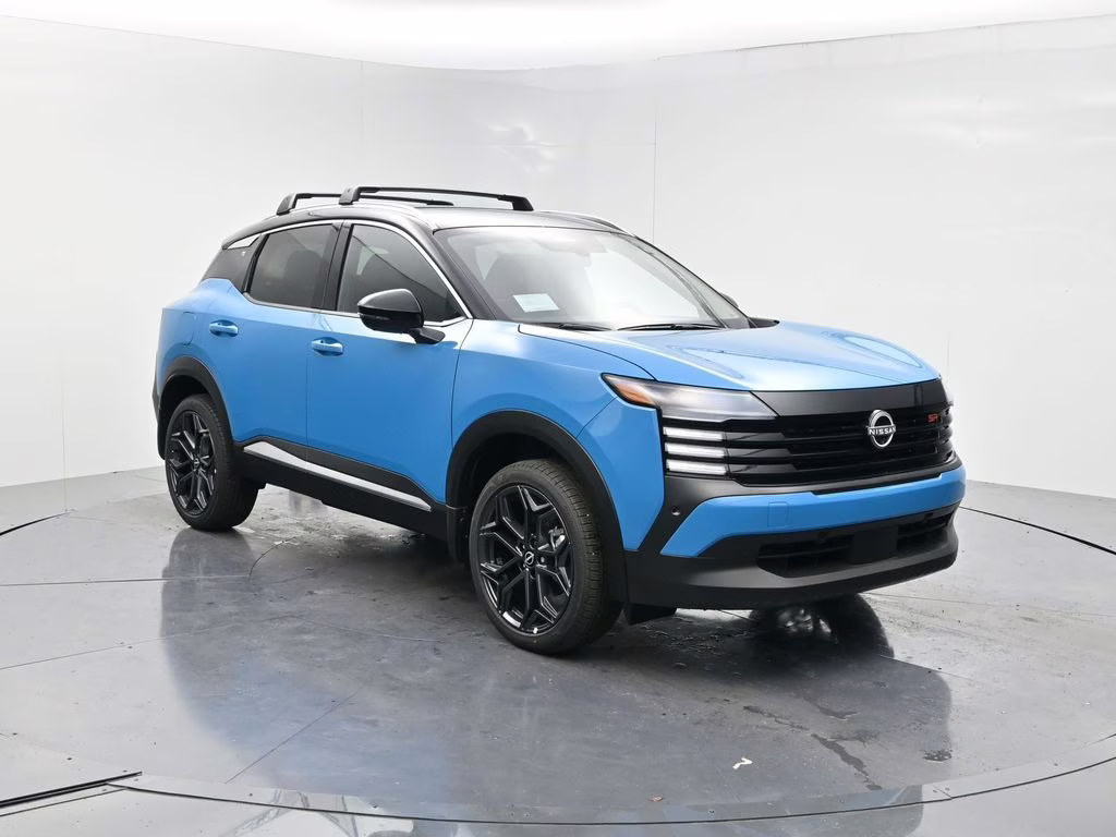 2026 Arctic Ice Blue/Black Nissan Kicks SR FWD SUV