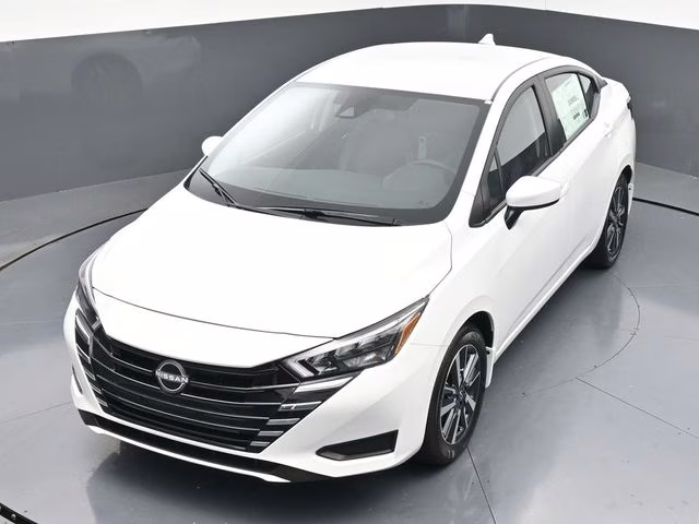 2025 Aspen White Tricoat Nissan Versa 1.6 SV FWD Sedan