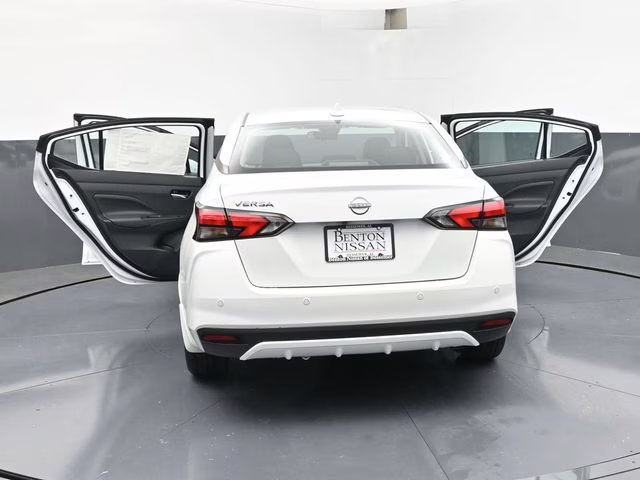 2025 Aspen White Tricoat Nissan Versa 1.6 SV FWD Sedan