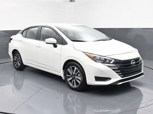 2025 Aspen White Tricoat Nissan Versa 1.6 SV FWD Sedan