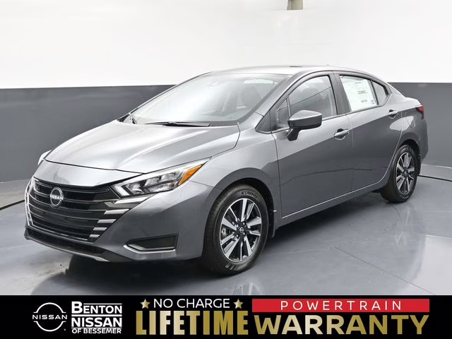 2025 Gun Metallic Nissan Versa 1.6 SV FWD Sedan