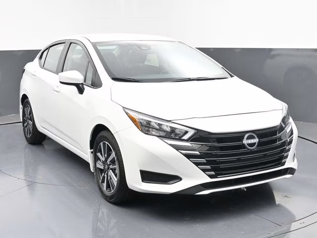 2025 Aspen White Tricoat Nissan Versa 1.6 SV FWD Sedan