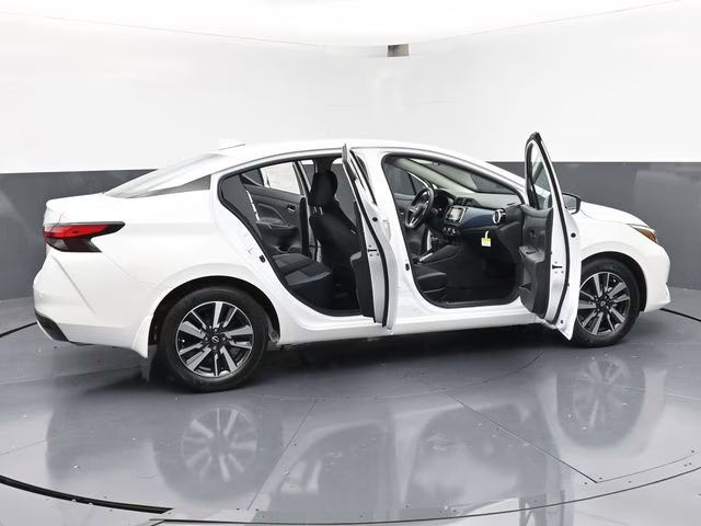 2025 Aspen White Tricoat Nissan Versa 1.6 SV FWD Sedan