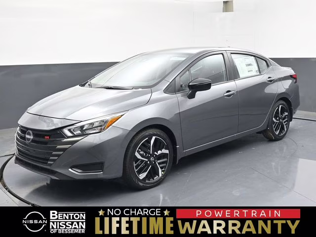 2025 Gun Metallic Nissan Versa 1.6 SR FWD Sedan