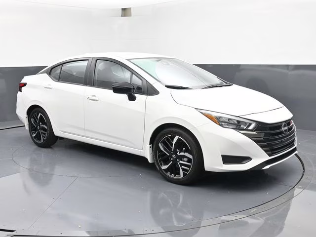 2025 Aspen White Tricoat Nissan Versa 1.6 SR FWD Sedan
