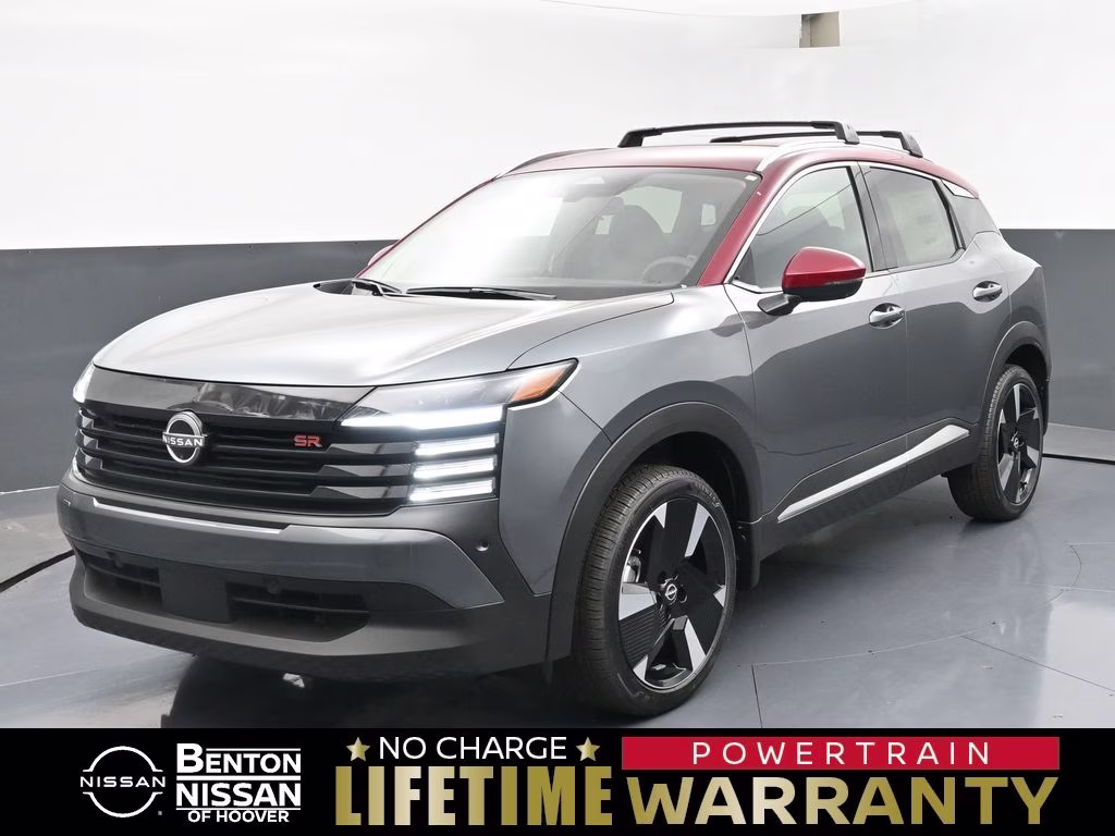 2026 Gun Metallic/Scarlet Ember Tintcoat Nissan Kicks SR FWD SUV