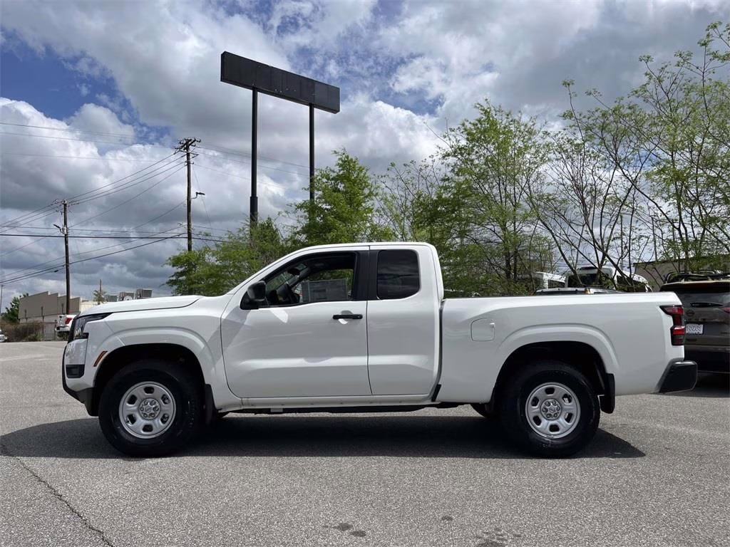 2026 Glacier White Nissan Frontier S 4X4 Truck