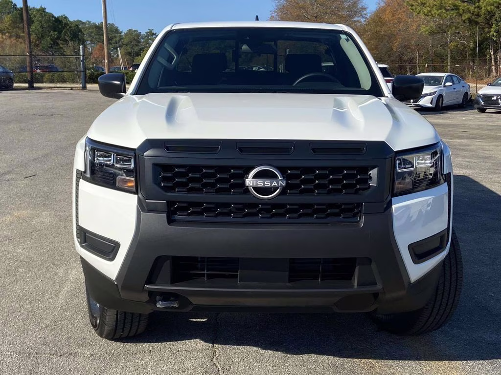 2026 Glacier White Nissan Frontier S 4X4 Truck