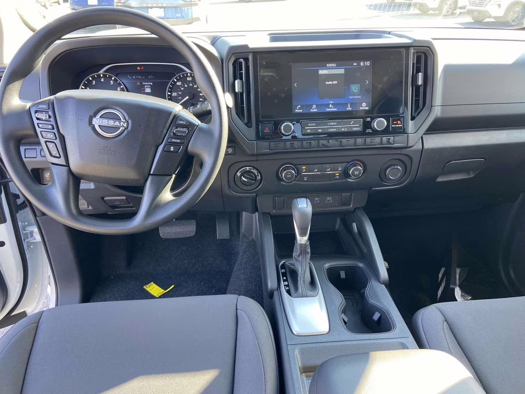 2026 Glacier White Nissan Frontier S 4X4 Truck