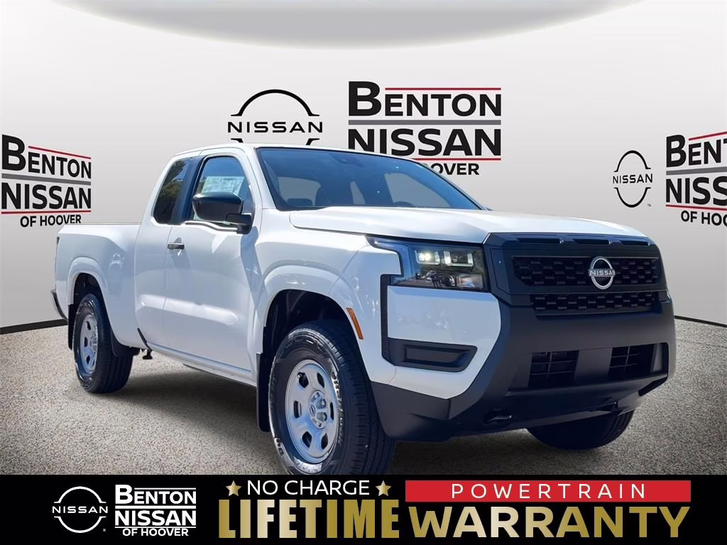 2026 Glacier White Nissan Frontier S 4X4 Truck