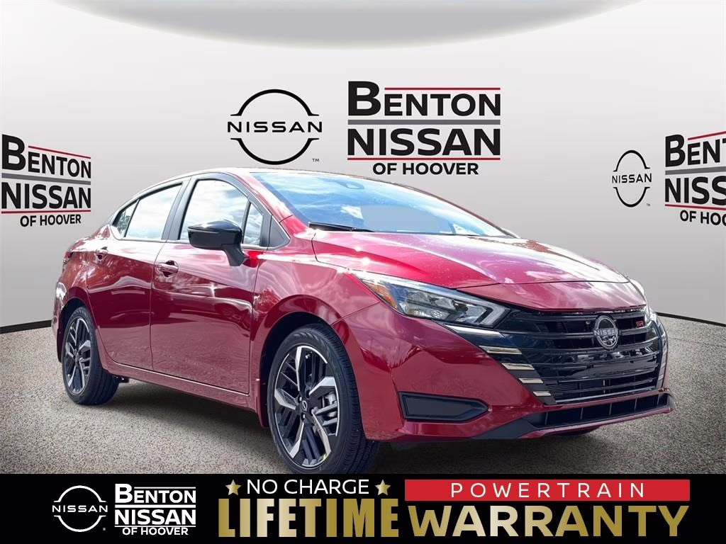 2025 Scarlet Ember Tintcoat Nissan Versa 1.6 SR FWD Sedan