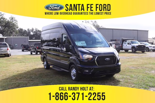 2024 Black Ford Transit Passenger Wagon XLT IN RENTAL AWD Van