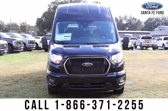 2024 Black Ford Transit Passenger Wagon XLT IN RENTAL AWD Van
