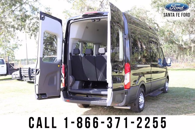 2024 Black Ford Transit Passenger Wagon XLT IN RENTAL AWD Van