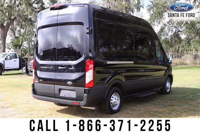 2024 Black Ford Transit Passenger Wagon XLT IN RENTAL AWD Van